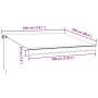 Toldo retráctil manual con LED antracita y blanco 300x250 cm de , Toldos - Ref: Foro24-3215779, Precio: 273,88 €, Descuento: %