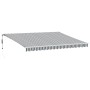 Toldo retráctil automático luz LED antracita blanco 450x300 cm de , Toldos - Ref: Foro24-3215787, Precio: 599,42 €, Descuento: %