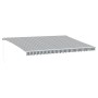 Toldo retráctil manual luz LED antracita y blanco 500x350 cm de , Toldos - Ref: Foro24-3215801, Precio: 478,86 €, Descuento: %