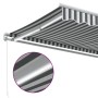Toldo retráctil manual luz LED antracita y blanco 500x350 cm de , Toldos - Ref: Foro24-3215801, Precio: 478,86 €, Descuento: %