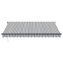 Toldo retráctil manual gris antracita y blanco 400x350 cm de , Toldos - Ref: Foro24-3215808, Precio: 352,87 €, Descuento: %