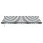 Toldo retráctil manual luz LED antracita y blanco 500x350 cm de , Toldos - Ref: Foro24-3215817, Precio: 512,48 €, Descuento: %