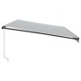 Toldo retráctil manual gris antracita y blanco 600x350 cm de , Toldos - Ref: Foro24-3215820, Precio: 593,53 €, Descuento: %