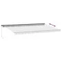 Toldo retráctil manual gris antracita y blanco 600x350 cm de , Toldos - Ref: Foro24-3215820, Precio: 542,12 €, Descuento: %