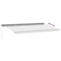 Toldo retráctil manual gris antracita y blanco 600x350 cm de , Toldos - Ref: Foro24-3215820, Precio: 593,53 €, Descuento: %