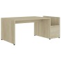 Mesa de centro madera contrachapada color roble 90x45x35 cm de , Mesas de centro - Ref: Foro24-802924, Precio: 35,67 €, Descu...