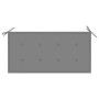 Banco de jardín madera maciza de teca con cojín gris 112 cm de , Bancos de jardín - Ref: Foro24-3062650, Precio: 153,04 €, De...