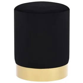 Taburete de terciopelo negro y dorado de , Taburetes y sillas plegables - Ref: Foro24-249839, Precio: 48,47 €, Descuento: %