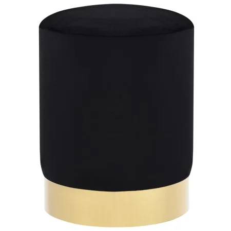 Samt-Hocker in Schwarz und Gold von , Klapphocker und Stühle - Ref: Foro24-249839, Preis: 48,47 €, Rabatt: %