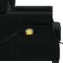 Sillón de masaje con reposapiés tela negro de vidaXL, Sillones de masaje eléctricos - Ref: Foro24-320163, Precio: 271,02 €, D...