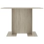 Mesa de comedor madera contrachapada roble sonoma 110x60x75cm de , Mesas de cocina y de comedor - Ref: Foro24-800246, Precio:...