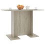 Mesa de comedor madera contrachapada roble sonoma 110x60x75cm de , Mesas de cocina y de comedor - Ref: Foro24-800246, Precio:...