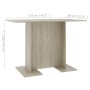 Mesa de comedor madera contrachapada roble sonoma 110x60x75cm de , Mesas de cocina y de comedor - Ref: Foro24-800246, Precio:...