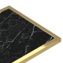 Mesita ordenador vidrio transparente negro mármol 50x35x65cm de , Mesas auxiliares - Ref: Foro24-331647, Precio: 47,50 €, Des...