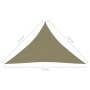 Toldo de vela triangular tela Oxford beige 2,5x2,5x3,5 m de , Sombrillas - Ref: Foro24-135169, Precio: 22,43 €, Descuento: %