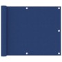 Toldo para balcón tela oxford azul 75x500 cm de , Sombrillas - Ref: Foro24-135010, Precio: 22,91 €, Descuento: %