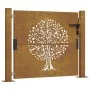 Corten steel garden gate with tree design 105x80 cm by , garden gates - Ref: Foro24-153160, Price: 159,72 €, Discount: %