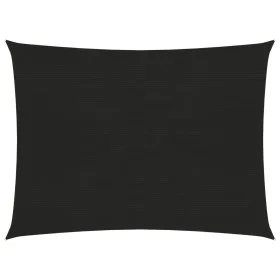 Toldo de vela negro HDPE 160 g/m² 2x3,5 m de , Sombrillas - Ref: Foro24-311723, Precio: 24,20 €, Descuento: %