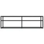 TV stand made of tempered glass in white marble color, measuring 140x40x40.5 cm. by , TV Furniture - Ref: Foro24-331716, Pric...