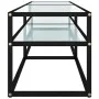 TV stand made of tempered glass in white marble color, measuring 140x40x40.5 cm. by , TV Furniture - Ref: Foro24-331716, Pric...