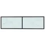 TV stand made of tempered glass in white marble color, measuring 140x40x40.5 cm. by , TV Furniture - Ref: Foro24-331716, Pric...