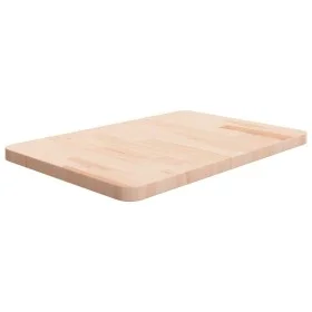 Solid untreated wood bathroom countertop 60x40x2.5 cm by , Countertops - Ref: Foro24-342940, Price: 39,77 €, Discount: %