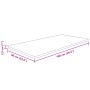 Encimera baño madera maciza tratada marrón oscuro 100x60x2,5 cm de , Encimeras - Ref: Foro24-343055, Precio: 108,32 €, Descue...