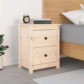 Solid pine wood bedside table 50x35x61.5 cm by , Nightstands - Ref: Foro24-813679, Price: 59,23 €, Discount: %