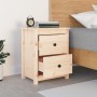 Mesita de noche madera maciza de pino 50x35x61,5 cm de , Mesitas de noche - Ref: Foro24-813679, Precio: 59,96 €, Descuento: %