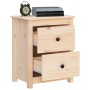Mesita de noche madera maciza de pino 50x35x61,5 cm de , Mesitas de noche - Ref: Foro24-813679, Precio: 59,96 €, Descuento: %