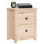 Mesita de noche madera maciza de pino 50x35x61,5 cm de , Mesitas de noche - Ref: Foro24-813679, Precio: 59,96 €, Descuento: %