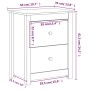 Mesita de noche madera maciza de pino 50x35x61,5 cm de , Mesitas de noche - Ref: Foro24-813679, Precio: 59,96 €, Descuento: %