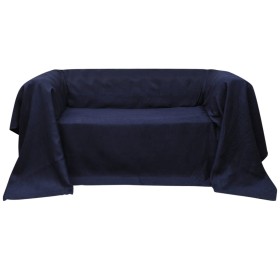 Funda color azúl marino para sofá de micro-gamuza, 270 x 350 cm de , Fundas - Ref: Foro24-130900, Precio: 29,23 €, Descuento: %