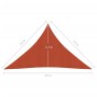 Toldo de vela HDPE terracota 160 g/m² 2,5x2,5x3,5 m de , Sombrillas - Ref: Foro24-311361, Precio: 19,71 €, Descuento: %