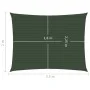 Toldo de vela verde oscuro HDPE 160 g/m² 2x2,5 m de , Sombrillas - Ref: Foro24-311446, Precio: 21,85 €, Descuento: %
