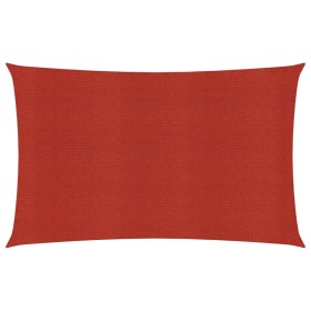 Toldo de vela rojo HDPE 160 g/m² 3x5 m de , Sombrillas - Ref: Foro24-311624, Precio: 36,75 €, Descuento: %
