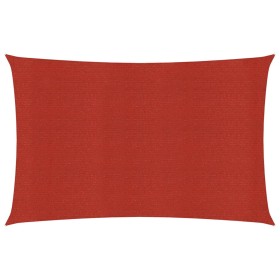 Toldo de vela rojo HDPE 160 g/m² 5x7 m de , Sombrillas - Ref: Foro24-311632, Precio: 68,40 €, Descuento: %