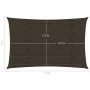 Toldo de vela HDPE marrón 160 g/m² 3x5 m de , Sombrillas - Ref: Foro24-311789, Precio: 38,10 €, Descuento: %