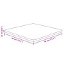 Tablero de mesa cuadrada madera de roble sin tratar 40x40x1,5cm de , Tableros para mesas - Ref: Foro24-342914, Precio: 25,58 ...