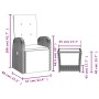 Juego de comedor jardín 2 pzas con cojines ratán sintético gris de , Conjuntos de jardín - Ref: Foro24-3277609, Precio: 218,6...