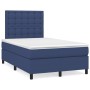 Cama box spring con colchón y luces LED tela azul 120x190 cm de , Camas y somieres - Ref: Foro24-3270231, Precio: 389,47 €, D...