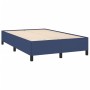 Cama box spring con colchón y luces LED tela azul 120x190 cm de , Camas y somieres - Ref: Foro24-3270189, Precio: 372,32 €, D...