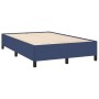 Cama box spring con colchón y luces LED tela azul 120x190 cm de , Camas y somieres - Ref: Foro24-3270210, Precio: 385,37 €, D...