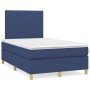 Cama box spring con colchón tela azul 120x190 cm de , Camas y somieres - Ref: Foro24-3269922, Precio: 374,30 €, Descuento: %