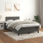 Cama box spring con colchón terciopelo gris oscuro 120x190 cm de , Camas y somieres - Ref: Foro24-3269838, Precio: 383,27 €, ...