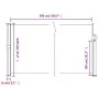 Toldo lateral retráctil blanco 120x500 cm de , Sombrillas - Ref: Foro24-4004406, Precio: 95,08 €, Descuento: %