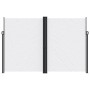 Toldo lateral retráctil blanco 220x1200 cm de , Sombrillas - Ref: Foro24-4004871, Precio: 190,87 €, Descuento: %
