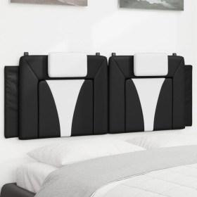 Cabecero de cama acolchado cuero sintético negro blanco 140 cm de , Cabeceros y pies de cama - Ref: Foro24-374795, Precio: 61...