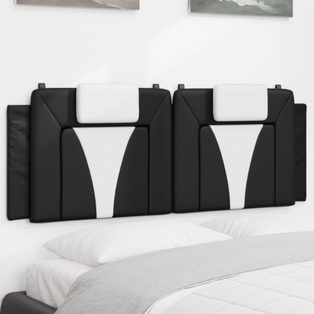 Cabecero de cama acolchado cuero sintético negro blanco 140 cm de , Cabeceros y pies de cama - Ref: Foro24-374795, Precio: 61...