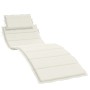 Cojín para tumbona tela crema melange 186x58x3 cm de , Cojines para sillas y sofás - Ref: Foro24-4002478, Precio: 47,83 €, De...